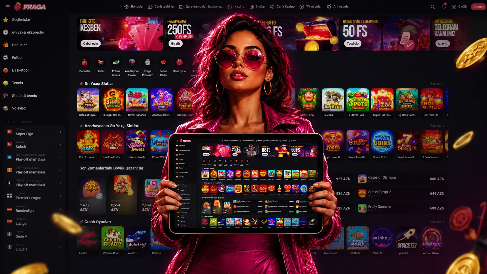 Fraga slot oyunları, Aviator raundları və Fragabet casino üçün populyar əyləncə formatları